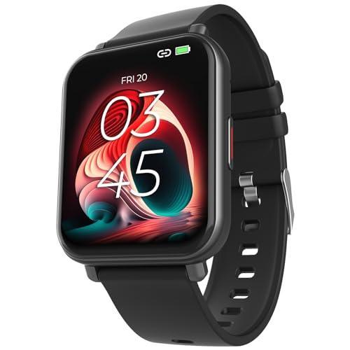 beatXP Unbound Neo 1.8" Super AMOLED Display, Bluetooth Calling Smart Watch, 100+ Sports Modes, 500 Nits Brightness, Health & SpO2 Monitoring (Electric Black) - Triveni World