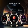 beatXP Vega Neo 1.43" (3.6 cm) Super AMOLED Display, One-Tap Bluetooth Calling Smart Watch, Metal Body, 466 * 466px, 500 Nits Brightness (Gold & Black) - Triveni World