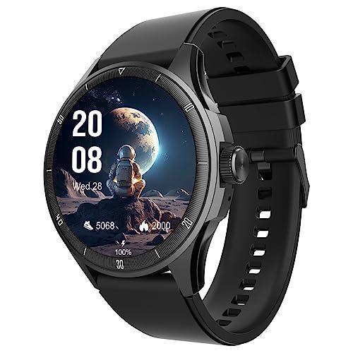 beatXP Vega Neo 1.43” AMOLED Bluetooth Calling Smartwatch with 466 * 466 Pixel, 60 Hz Refresh Rate, 500 Nits, Always on Display, Health Tracking, 100+ Sports Modes (Black Strap, 1.43) - Triveni World