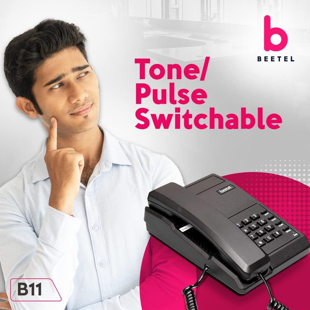 Beetel B11 Basic Corded Phone (Black) - Triveni World