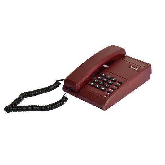 Beetel B11 Corded Landline Phone, Ringer Volume Control, LED for Ring Indication, Wall/Desk Mountable, Classic Design,Clear Call Quality,Mute/Pause/Flash/Redial Function (Made In India)(Dark Red)(B11) - Triveni World