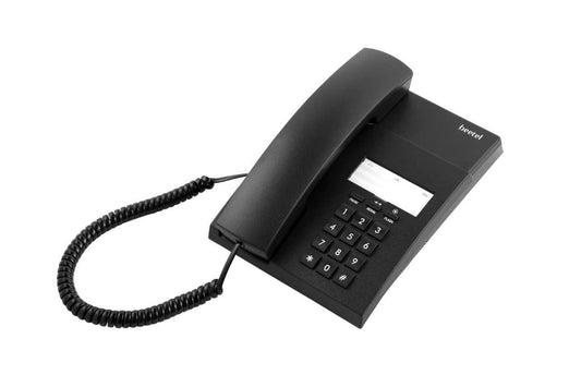 Beetel B80 Corded Landline Phone(Without Display), Ringer Volume Control, Wall/Desk Mountable, Classic Design, Clear Call Quality, Mute/Pause/Flash/Redial Function (Made in India)(Black)(B80) - Triveni World