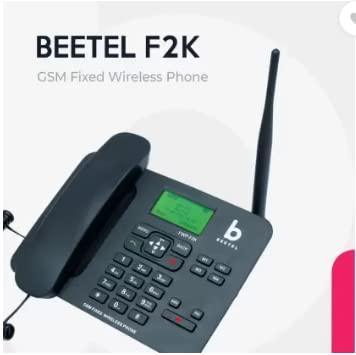 Beetel F2K GSM Fixed Wireless Phone, LCD Display, Supports Quad Band, Dual Sim, Hotline with Keypad Lock, Alarm, Calculator, Calendar, Low Battery Alert, Two-Way Speaker, 4 Direct Memory Keys (Black) - Triveni World