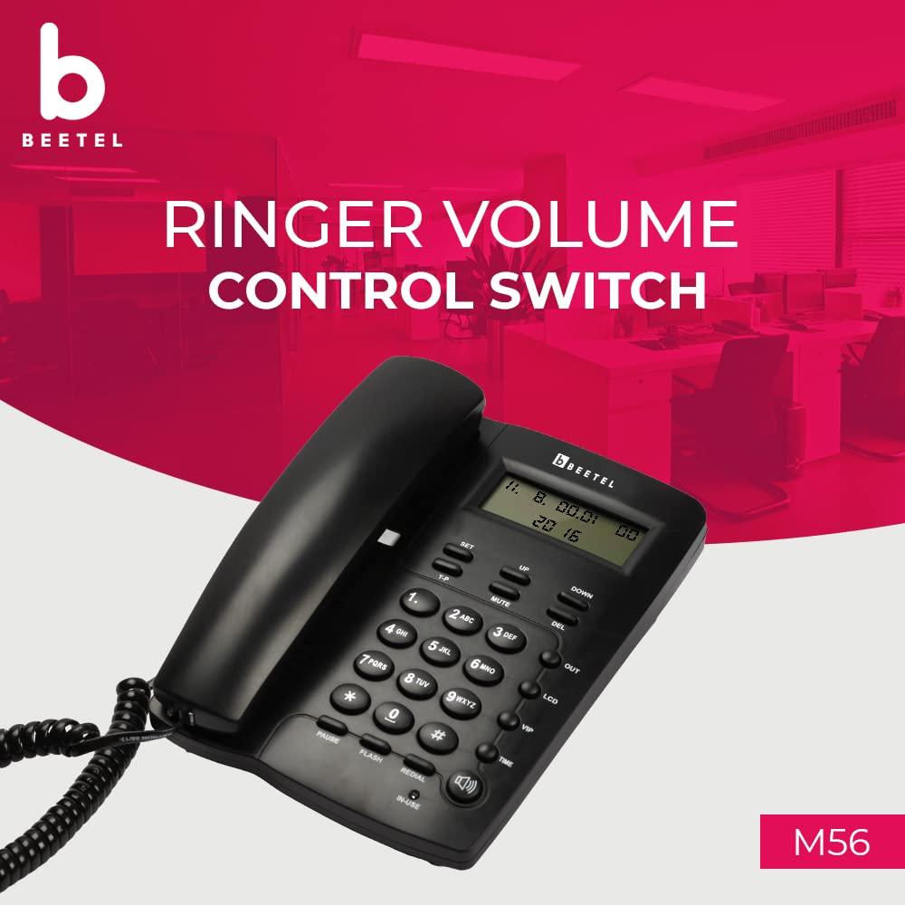 Beetel M56 Corded Phone (Black) - Triveni World