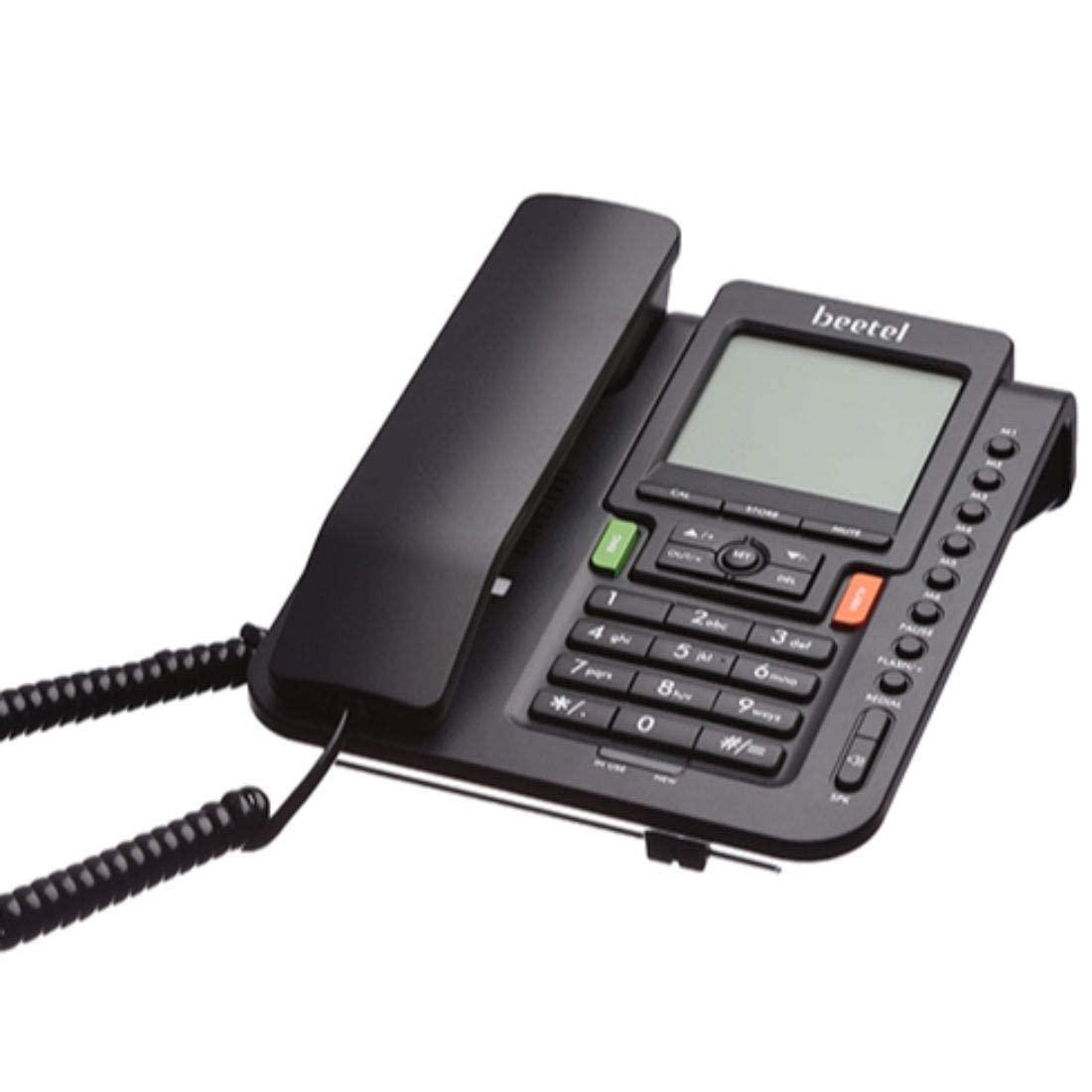 BEETEL M71 Caller ID Phone IWTH Large LCD Display (Black) - Triveni World