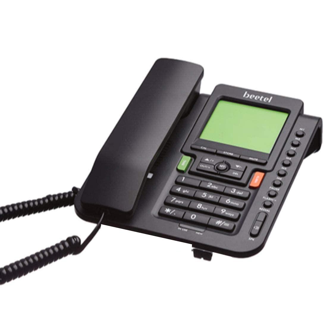 BEETEL M71 Caller ID Phone IWTH Large LCD Display (Black) - Triveni World