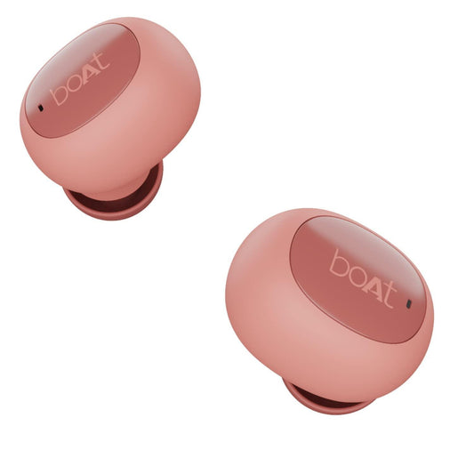 boAt Airdopes 121v2 in-Ear True Wireless Earbuds with Upto 14 Hours Playback, 8MM Drivers, Battery Indicators, Lightweight Earbuds & Multifunction Controls (Cherry Blossom, with Mic) - Triveni World