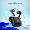 boAt Airdopes 141 Bluetooth TWS Earbuds with 42H Playtime,Low Latency Mode for Gaming, ENx Tech, IWP, IPX4 Water Resistance, Smooth Touch Controls(Bold Black), in Ear - Triveni World