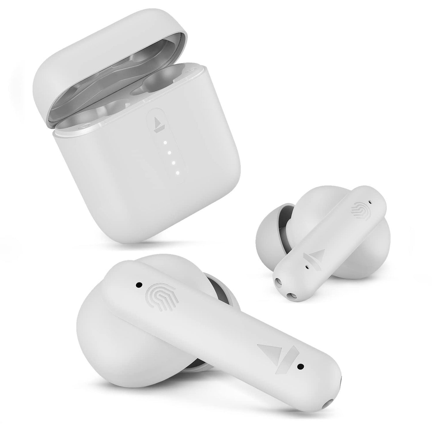 boAt Airdopes 141 Bluetooth TWS Earbuds with 42H Playtime,Low Latency Mode for Gaming, ENx Tech, IWP, IPX4 Water Resistance, Smooth Touch Controls(Pure White), in Ear - Triveni World