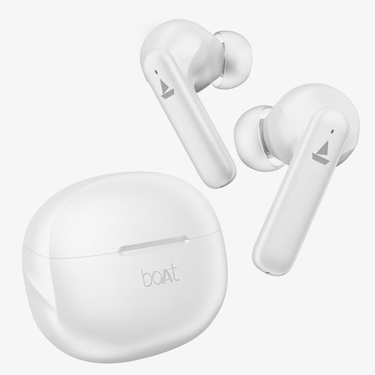 boAt Airdopes 170 TWS Earbuds with 50H Playtime, Quad Mics ENx™ Tech, Low Latency Mode, 13mm Drivers, ASAP™ Charge, IPX4, IWP™, Touch Controls & BT v5.3(Frost White) - Triveni World