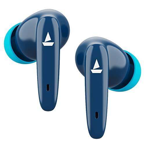 boAt Airdopes 181 in-Ear True Wireless Earbuds with ENx Tech, Beast Mode(Low Latency Upto 60ms) for Gaming, with Mic, ASAP Charge, 20H Playtime, Bluetooth v5.2, IPX4 & IWP (Bold Blue) - Triveni World