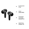 boAt Airdopes 181 in-Ear True Wireless Earbuds with ENx Tech, Beast Mode(Low Latency Upto 60ms) for Gaming, with Mic, ASAP Charge, 20H Playtime, Bluetooth v5.2, IPX4 & IWP (Carbon Black) - Triveni World