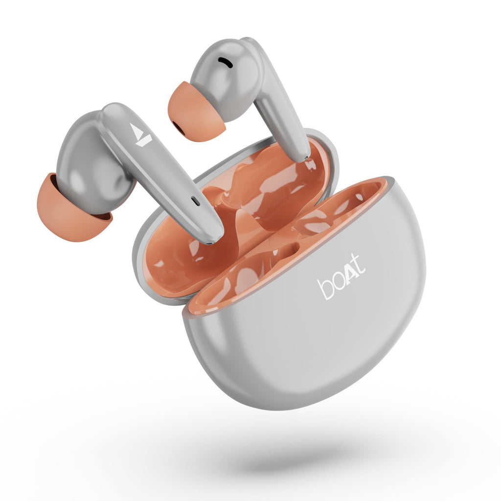 boAt Airdopes 181 in-Ear True Wireless Earbuds with ENx Tech, Beast Mode(Low Latency Upto 60ms) for Gaming, with Mic, ASAP Charge, 20H Playtime, Bluetooth v5.2, IPX4 & IWP (Cool Grey) - Triveni World