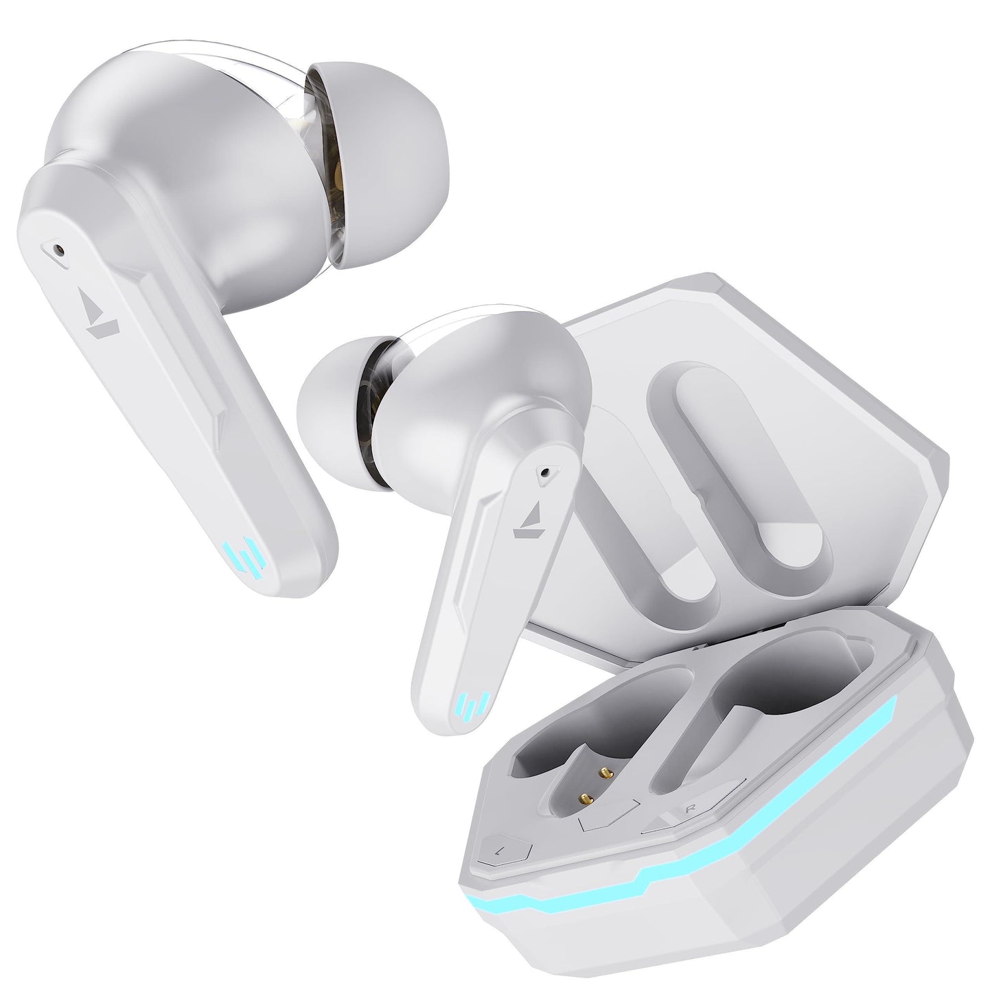 boAt Airdopes 191G True Wireless Earbuds with ENx™ Tech Equipped Quad Mics, Beast™ Mode(Low Latency- 65ms) for Gaming, 2x6mm Dual Drivers, 30H Playtime, IPX5, IWP™, Appealing Case LEDs(White Siberia) - Triveni World