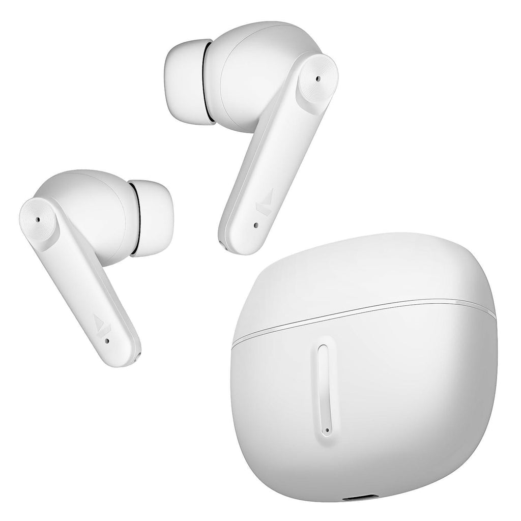 boAt Airdopes 200 Plus In Ear TWS Earbuds 100h Playback, Quad Mics ENx Technology, 13mm Drivers, Beast Mode(50ms Low Latency), ASAP Charge(5 Mins=60 Mins), IWP Tech w/BT v5.3 & IPX5(Ivory White) - Triveni World