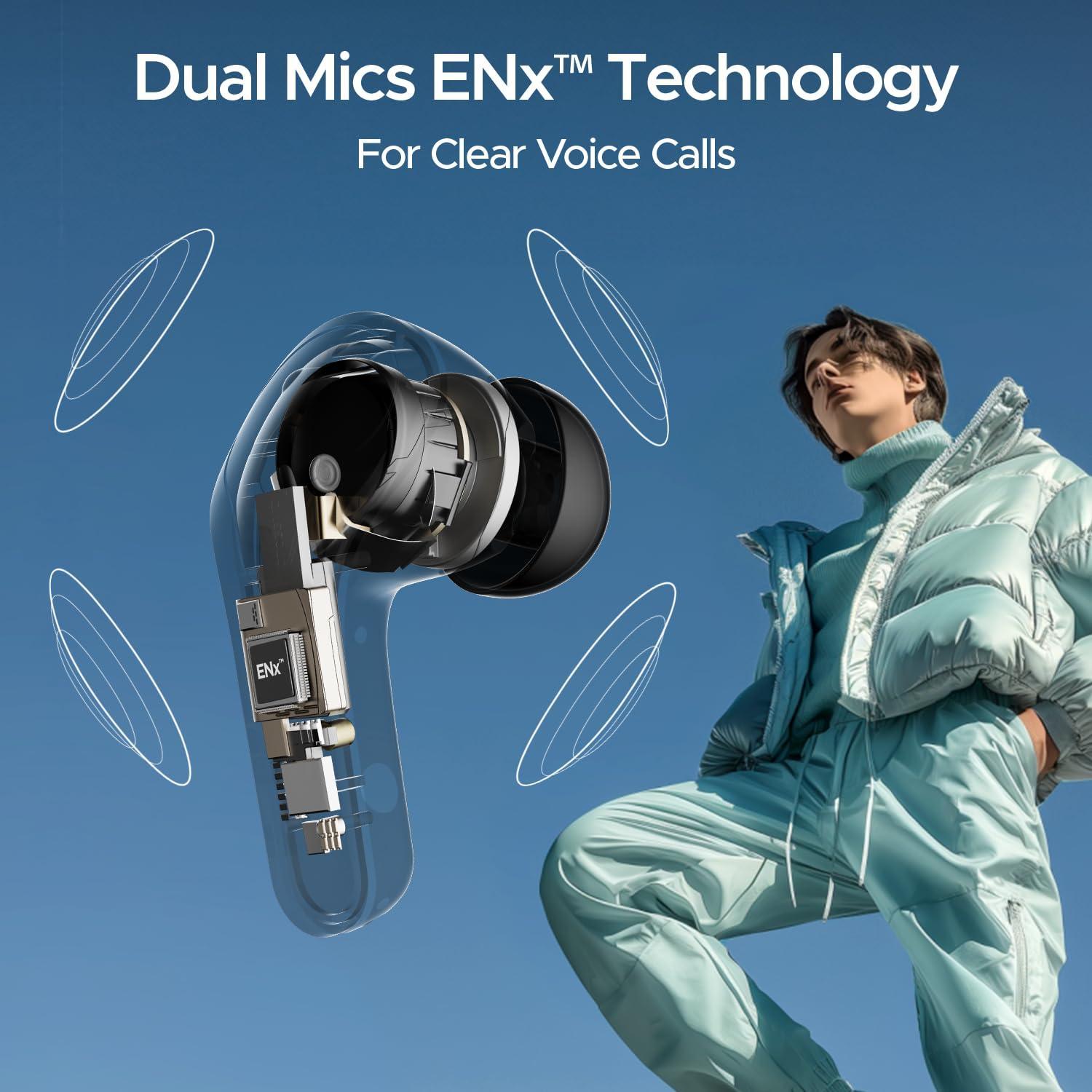 boAt Airdopes 311 Pro TWS in-Ear Earbuds w/Up to 50 HRS Playtime, Dual Mics with ENx™ Tech, 50 ms low-latency BEAST™ Mode, ASAP™ Charging, IWP™ Tech(Active Black) - Triveni World