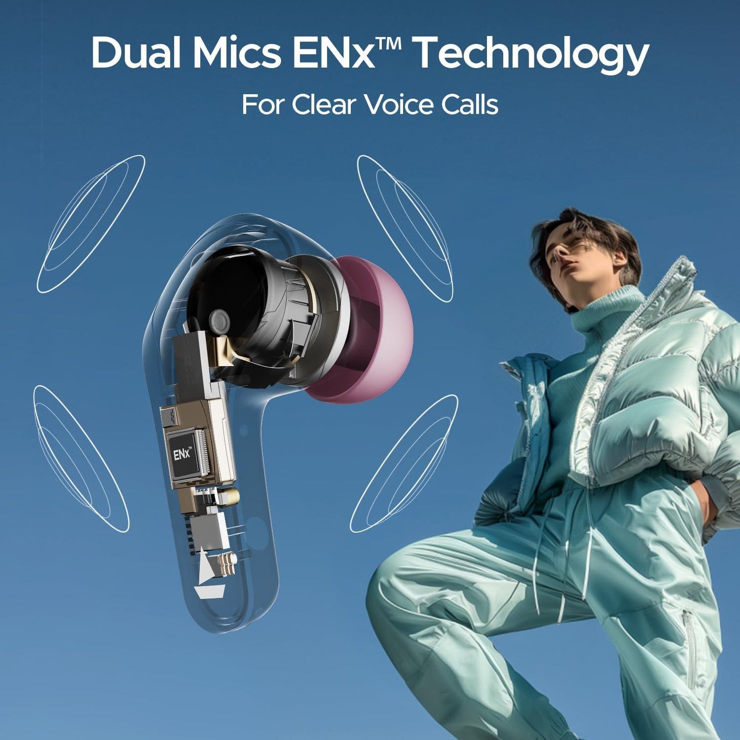 boAt Airdopes 311 Pro TWS in-Ear Earbuds w/Up to 50 HRS Playtime, Dual Mics with ENx™ Tech, 50 ms low-latency BEAST™ Mode, ASAP™ Charging, IWP™ Tech(Lavender Rush) - Triveni World