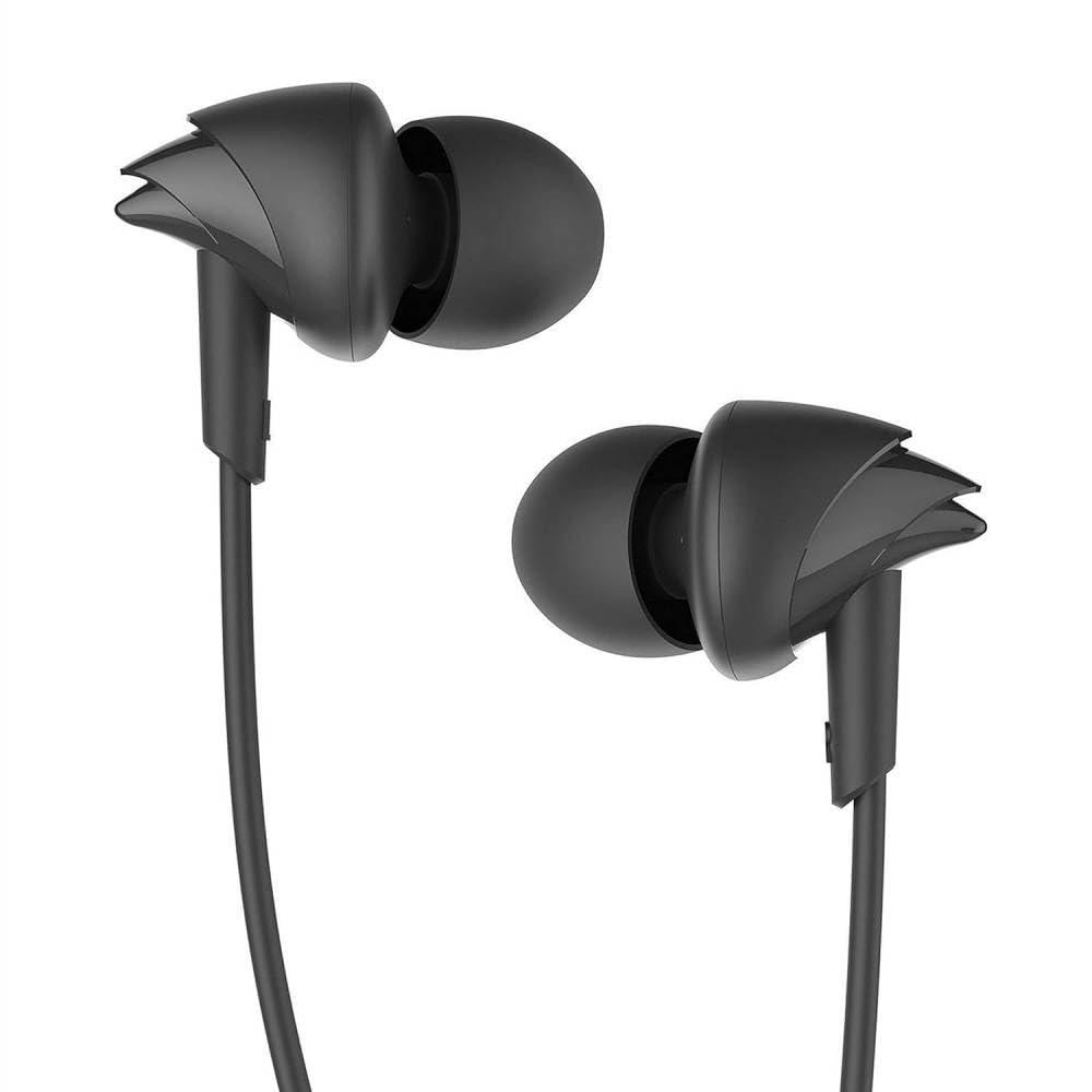 boAt BassHeads 100 in-Ear Wired Headphones with Mic (Black) - Triveni World