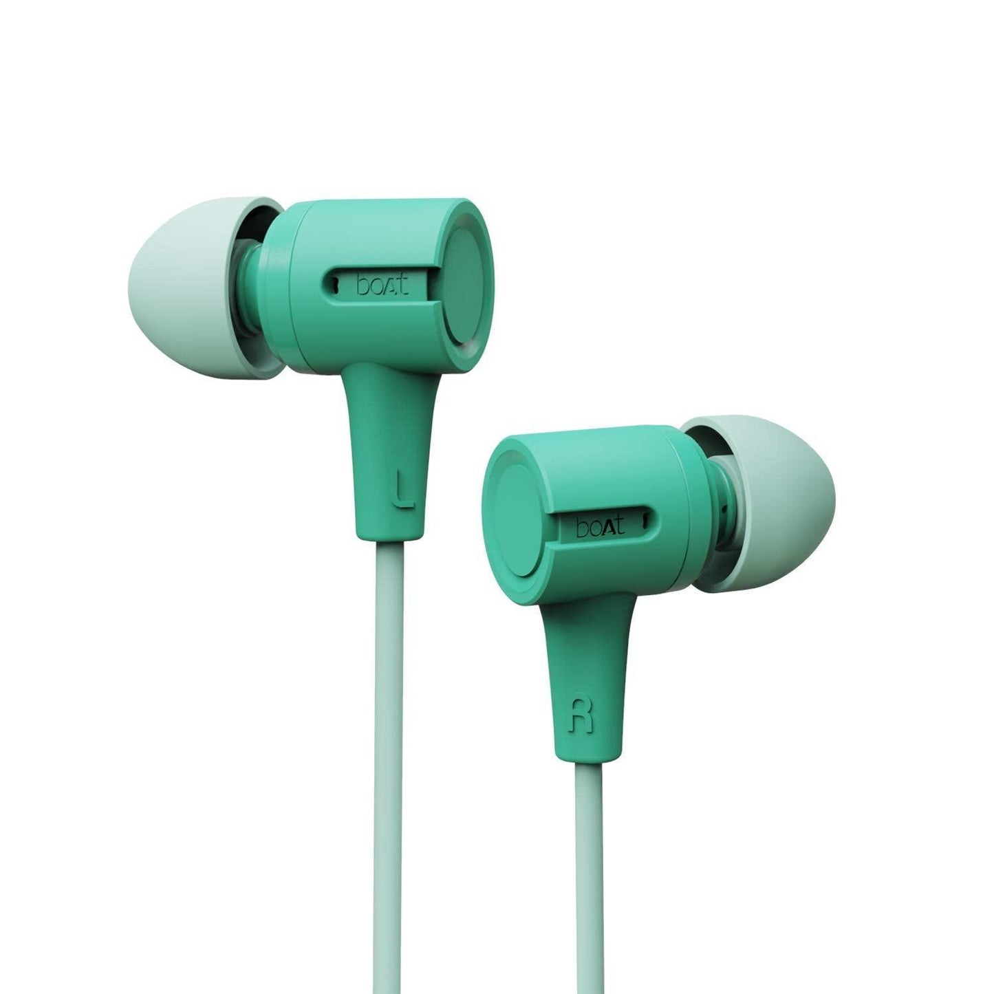 boAt Bassheads 102 Wired in Ear Earphones with Mic (Mint Green) - Triveni World