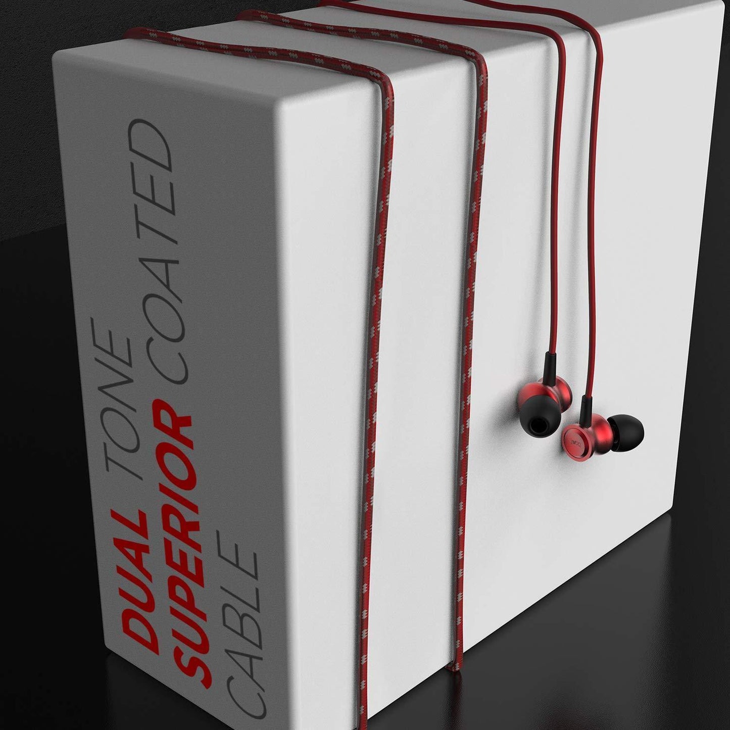 boAt Bassheads 152 in Ear Wired Earphones with Mic(Raging Red) - Triveni World