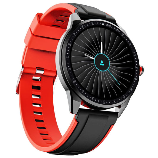 boAt Flash Edition Smart Watch with Activity Tracker,Multiple Sports Modes,Full Touch 3.30 cm (1.3") Screen,Gesture, Sleep Monitor,Camera & Music Control,IP68 Dust,Sweat & Splash Resistance(Moon Red) - Triveni World