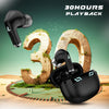 boAt Immortal 101 TWS Earbuds with Beastᵀᴹ Mode(40ms Low Latency), 30 HRS Playtime, Blazing LEDs, Quad Mics with ENxᵀᴹ Tech, ASAPᵀᴹ Charge & BTv5.3(Black Sabre) - Triveni World