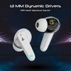 boAt Immortal 181 in Ear TWS Gaming Earbuds with up to 40 hrs Playtime,Quad Mics with ENx Tech,Beast Mode with 40ms Latency,ASAP Charge,IPX4,IWP, RGB LED Lights, BTv5.3(White Sabre) - Triveni World