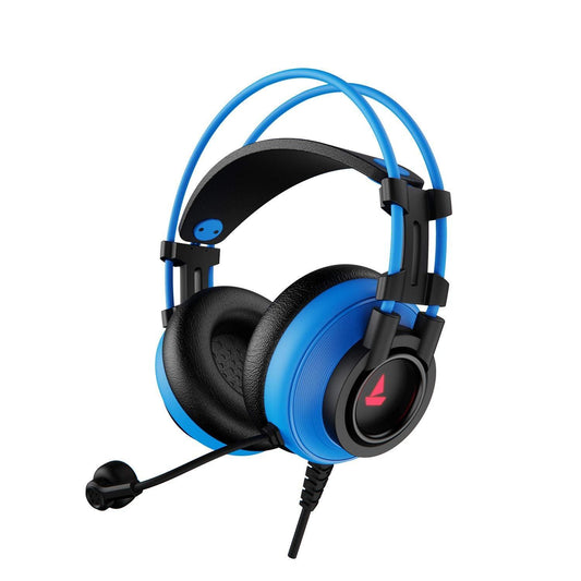 boAt Immortal IM-200 7.1 Channel Wired Over Ear USB Gaming Headphone with RGB Breathing LEDs & 50mm Drivers with mic (Furious Blue) - Triveni World