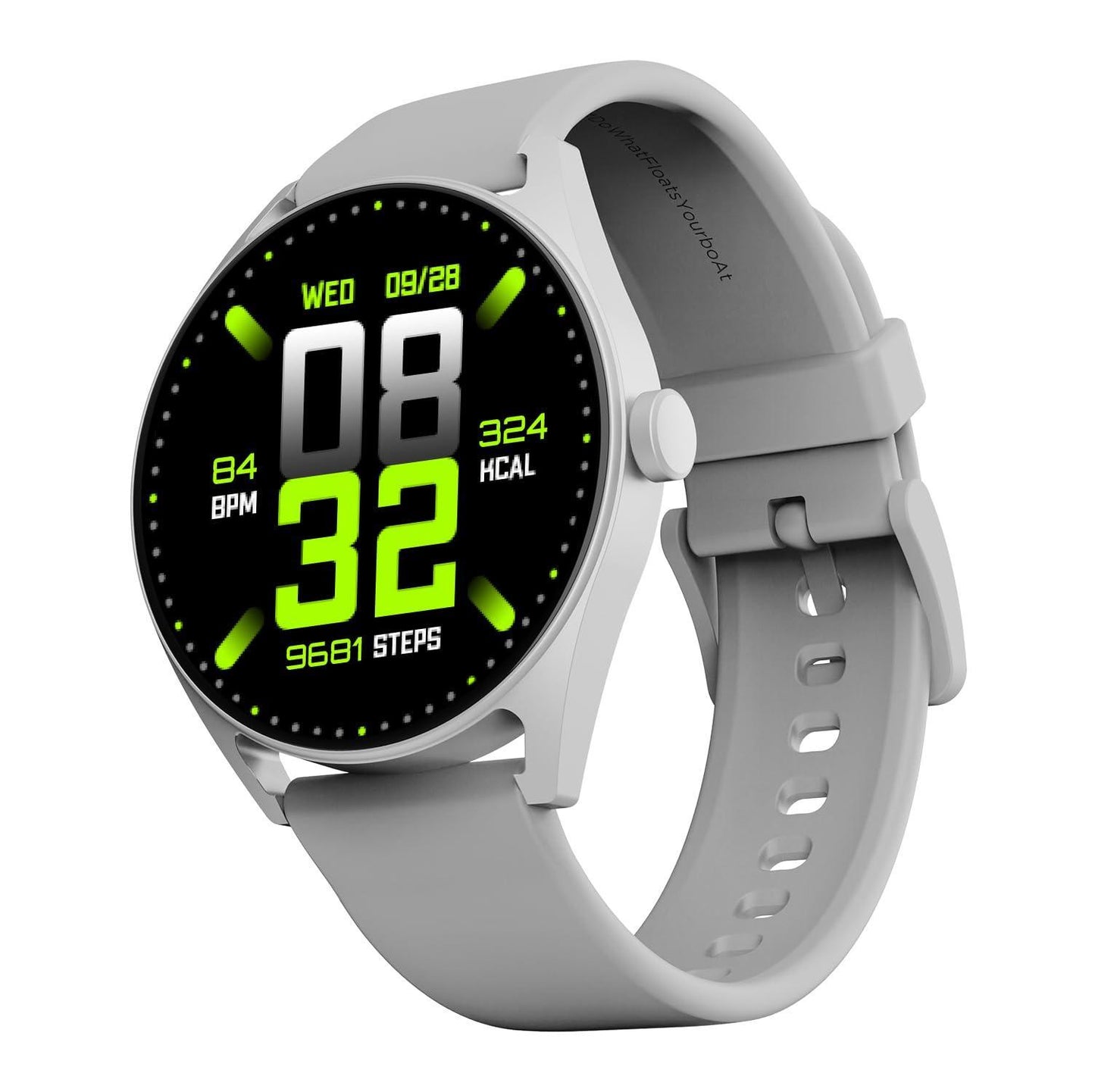 boAt Lunar Link Smart Watch with 1.4" HD Display, Advanced BT Calling, Multiple Sports Mode, Cloud & Custom Watch Faces, Music and Camera Control, IP67, HR & SpO2 Monitoring(Grey) - Triveni World