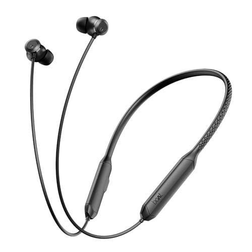 boAt Newly Launched Rockerz 255 Z Plus Bluetooth in-ear Neckband w/AI-ENx™ Tech, Spatial Audio, 50hrs Playback, Magnetic Power Buds, Dual Pairing, Google Fast Pair, Hearables App(Classic Black) - Triveni World