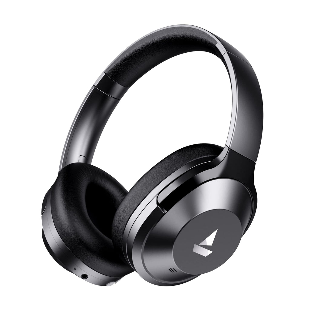 boAt Nirvana 751 ANC Hybrid Active Noise Cancelling Bluetooth Wireless Over Ear Headphones with Up to 65H Playtime, ASAP Charge, Ambient Sound Mode, Immersive Sound, Carry Pouch(Gunmetal Grey) - Triveni World