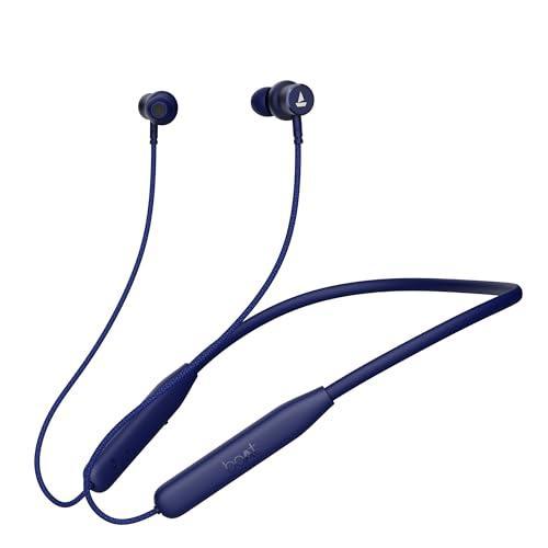 boAt Rockerz 111 Bluetooth Wireless Neckband with Up to 40 hrs Playtime, Dual Device Pairing, ENx Tech, Beast Mode, ASAP Charging, BTv5.3, IPX5,Type-C Interface & Magnetic Buds(Deep Blue) - Triveni World