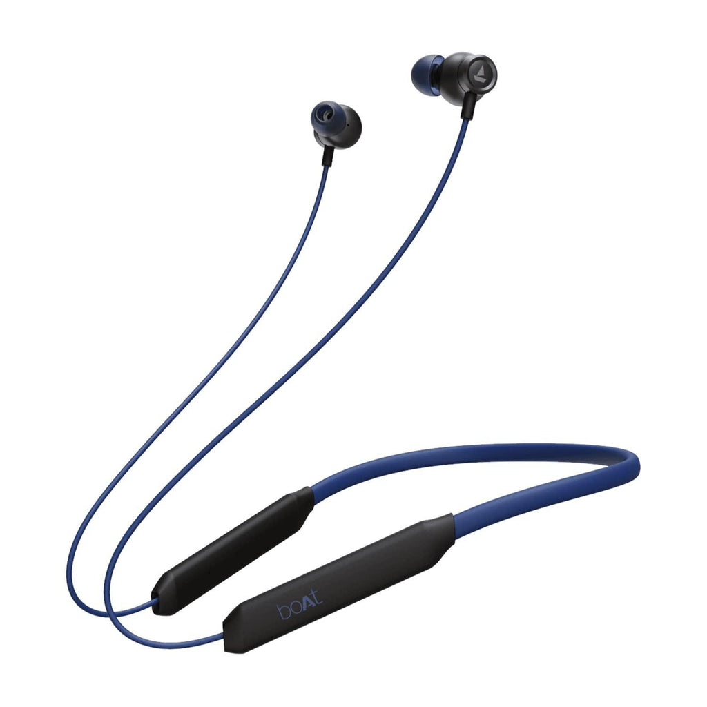 boAt Rockerz 205 Pro in Ear Bluetooth Neckband with Mic, Beast Mode(Low Latency Upto 65ms), ENx Tech for Clear Voice Calls,30 Hours Playtime, ASAP Charge,10mm Drivers,Dual Pairing & IPX5(Buoyant Blue) - Triveni World