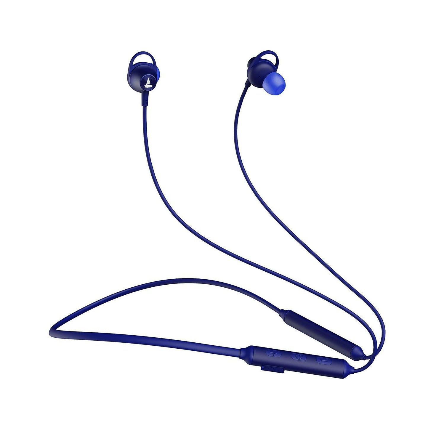 boAt Rockerz 245v2 Bluetooth Wireless in Ear Earphones with Upto 8 Hours Playback, 12mm Drivers, IPX5, Magnetic Eartips, Integrated Controls and Lightweight Design with Mic (Navy Blue) - Triveni World