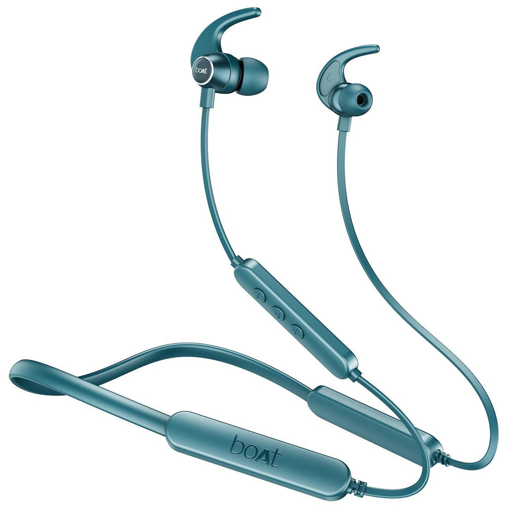 boAt Rockerz 255 Pro+ Bluetooth in Ear Neckband with Upto 60 Hours Playback, ASAP Charge, IPX7, Dual Pairing and Bluetooth v5.2(Teal Green) - Triveni World