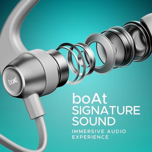 boAt Rockerz 255 Pro+ Bluetooth Wireless in Ear Earphones with Upto 60 Hours Playback, ASAP Charge, IPX7, Dual Pairing and Bluetooth v5.2(Cosmic Grey) - Triveni World