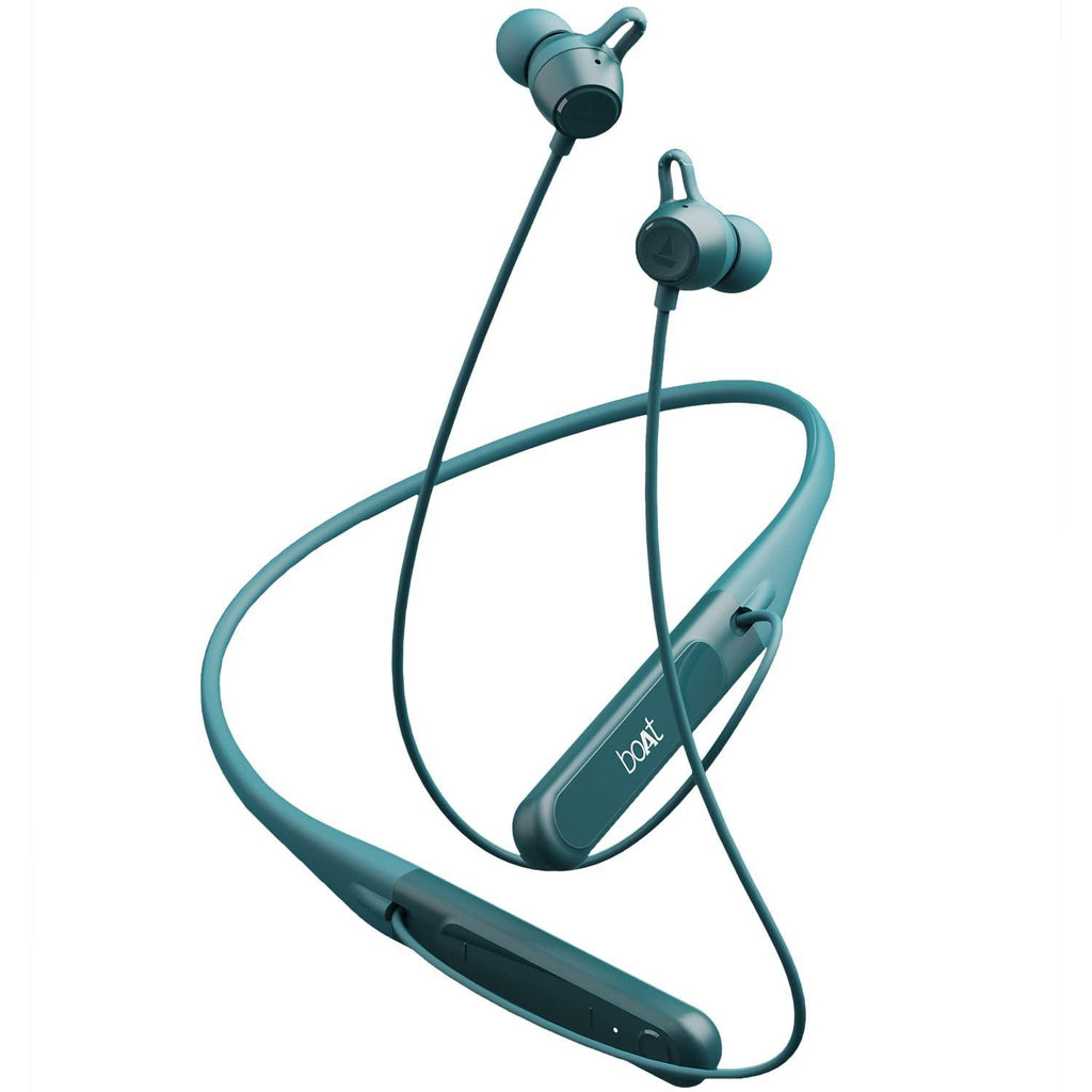 boAt Rockerz 255 Touch in Ear Neckband with Full Touch Controls, Spatial Audio, Up to 30H Playtime, ASAP Charge, Beast Mode, Enx Technology(Teal Green) - Triveni World