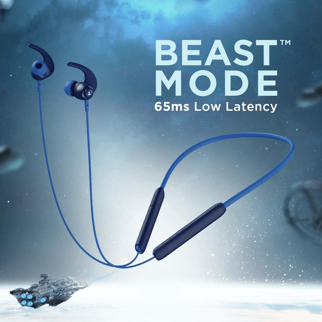 boAt Rockerz 268 Bluetooth in Ear Earphones with Beast™ Mode, ENx™ Mode, ASAP™ Charge, Upto 25 Hours Playback, Signature Sound, BTv5.2 & IPX5(Cool Blue) - Triveni World