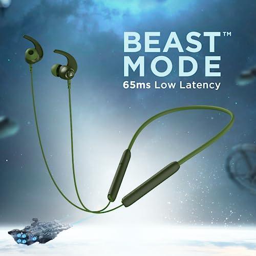 boAt Rockerz 268 Bluetooth in Ear Earphones with Beast™ Mode, ENx™ Mode, ASAP™ Charge, Upto 25 Hours Playback, Signature Sound, BTv5.2 & IPX5(Fern Green) - Triveni World