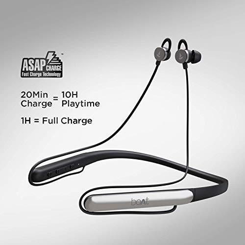 boAt Rockerz 295v2 Wireless Bluetooth in Ear Neckband Headphone with Mic (Active Black) - Triveni World