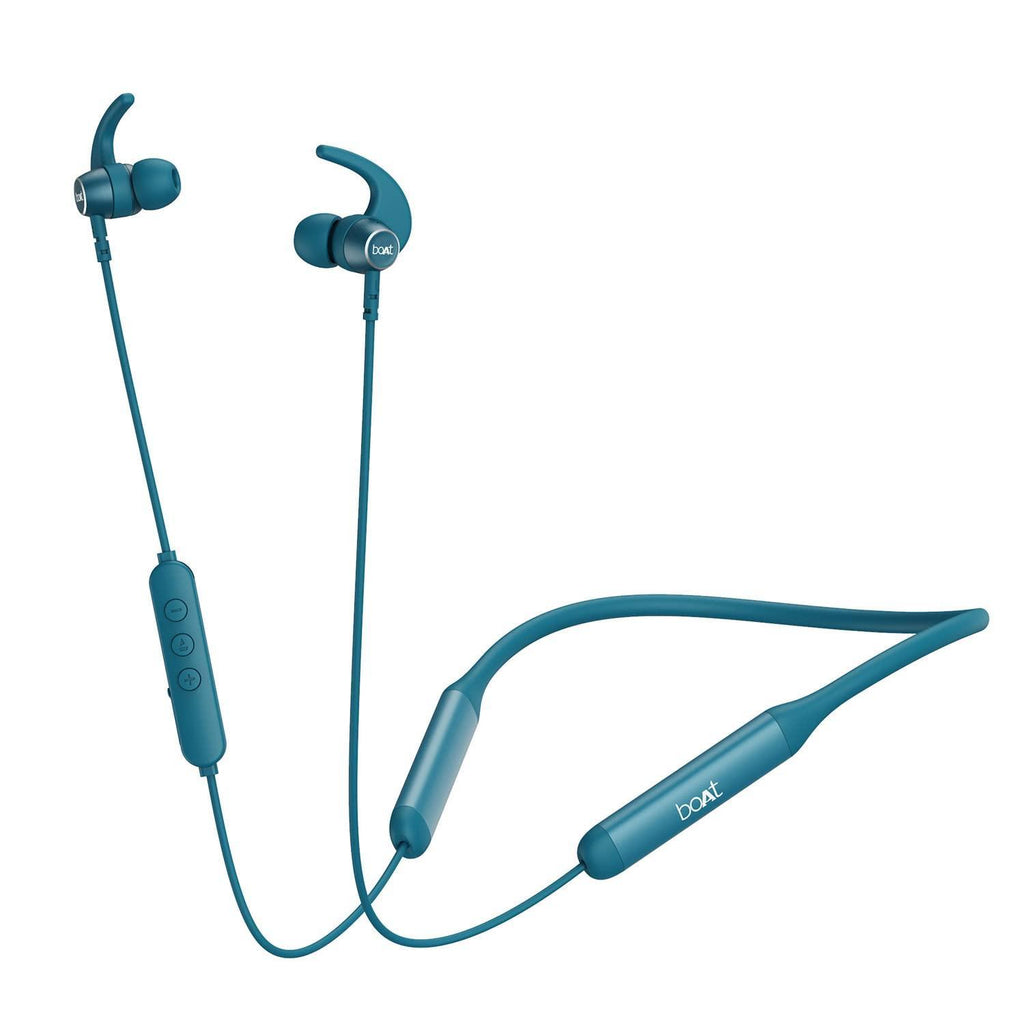 boAt Rockerz 330 Pro in-Ear Bluetooth Neckband with 60HRS Playtime, ASAP Charge, ENx Tech, Signature Sound, BT v5.2, Dual Pairing, IPX5, with Mic (Teal Green) - Triveni World