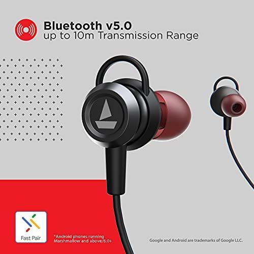 boAt Rockerz 355 in-Ear Bluetooth Neckband Earphone with Mic(Active Black) - Triveni World