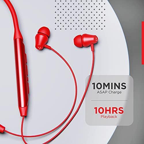 boAt Rockerz 375 Bluetooth Wireless in Ear Earphones with Mic (Raging Red) - Triveni World