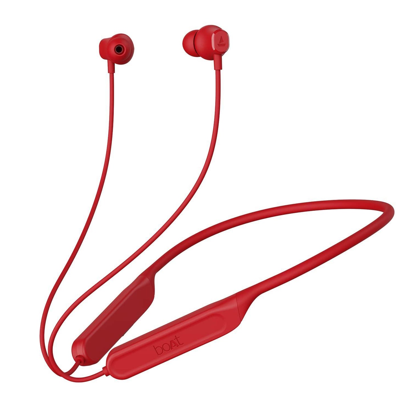 boAt Rockerz 378 Bluetooth Neckband with Spatial Bionic Sound Tuned by THX, Beast™ Mode, ASAP™ Charge, Signature Sound, 25 Hours Playtime & BT v5.1(Vibrant Red) - Triveni World