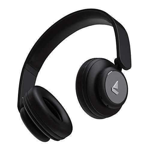 boAt Rockerz 450R On-Ear Headphones with 15 Hours Battery, 40mm Drivers, Padded Ear Cushions, Easy Access Controls and Voice Assistant(Luscious Black) - Triveni World