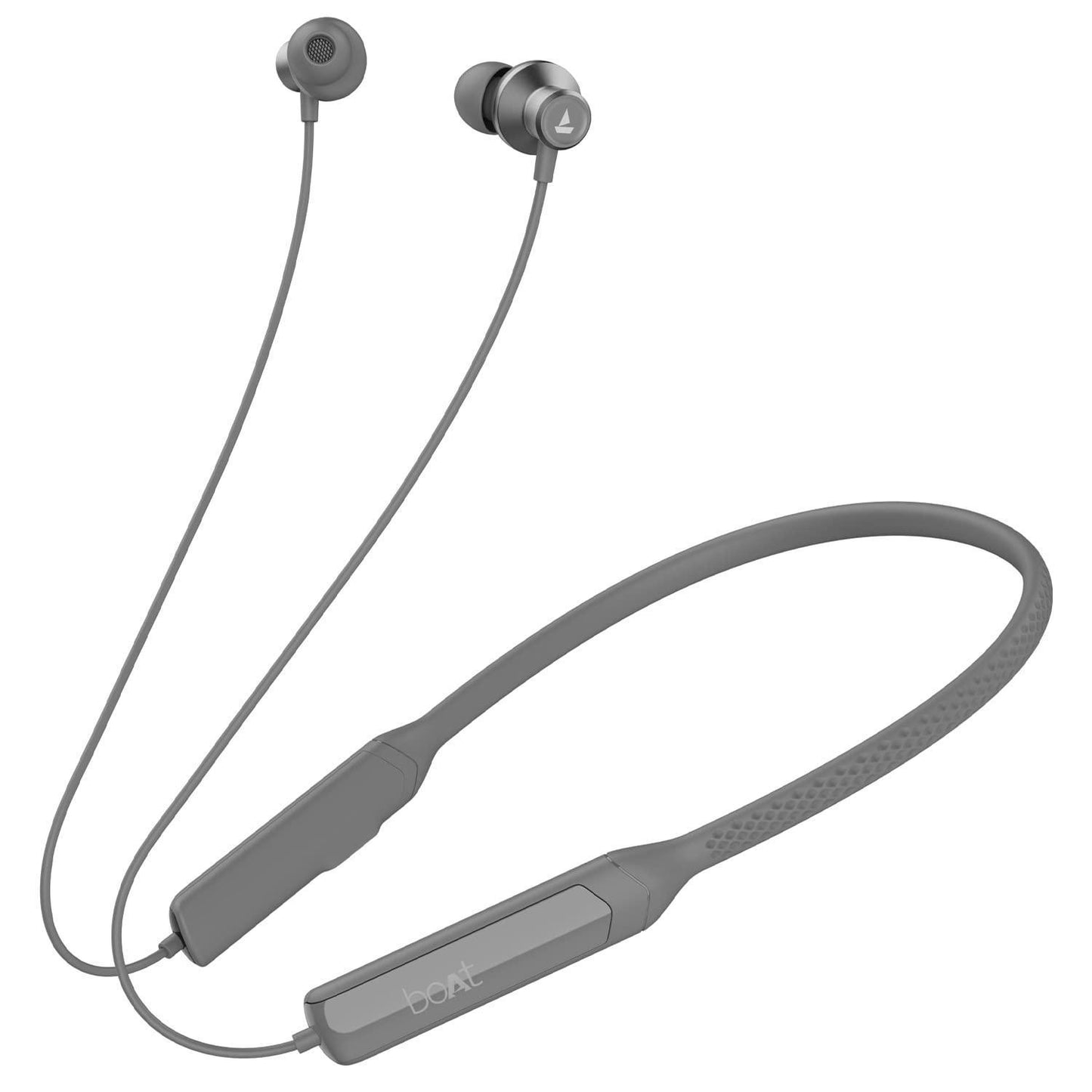 boAt Rockerz Apex Bluetooth Wireless in Ear Earphones with Spatial Bionic Sound Powered by Dirac Virtuo™, Touch Sensors, Beast™ Mode, ENx™ Tech,30H Playtime,ASAP™ Charge(Classic Grey) - Triveni World