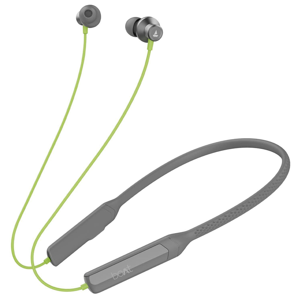 boAt Rockerz Apex Bluetooth Wireless in Ear Earphones with Spatial Bionic Sound Powered by Dirac Virtuo™, Touch Sensors, Beast™ Mode, ENx™ Tech,30H Playtime,ASAP™ Charge(Funk Lime) - Triveni World