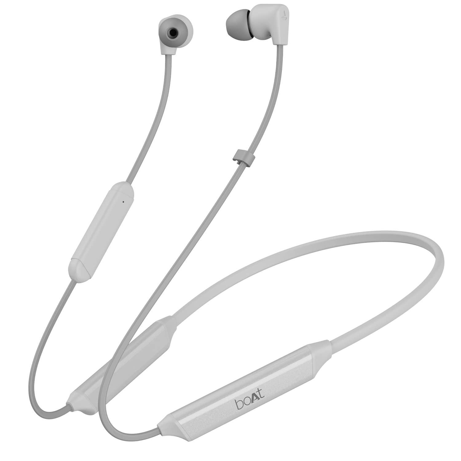 boAt Rockerz Trinity in Ear Earphones with 150H Playtime, Crystal Bionic Sound Powered by HiFi, Signature Sound, Beast™ Mode, ENx™ Tech, ASAP™ Charge, IPX5, Dual Pairing(Kutch White) - Triveni World