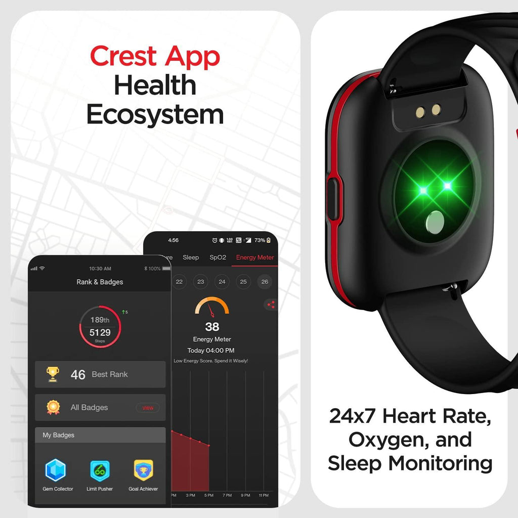 boAt Smart Watch Xtend Sport with 700+ Active Modes,Sporty Design,30 Mins ASAP™ Charge,Live Cricket Scores,1.69" HD Display,Crest Health Ecosystem & 7 Days Battery Life(Classic Black) - Triveni World