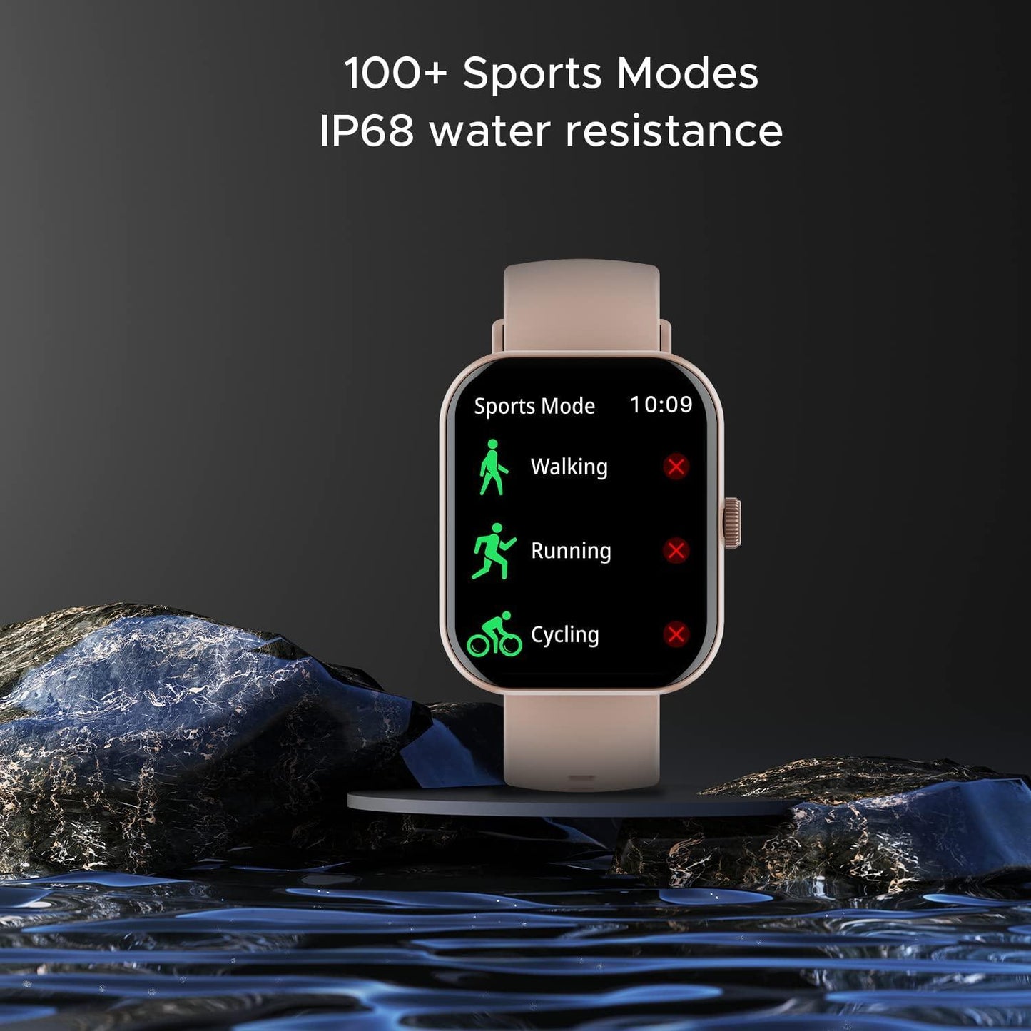 boAt Ultima Call Max Smart Watch with 2" Big HD Display, Advanced BT Calling, 100+ Sports Modes, 10 Days Battery Life, Multiple Watch Faces, IP68, HR & SpO2, Sedentary Alerts(Cherry Blossom) - Triveni World